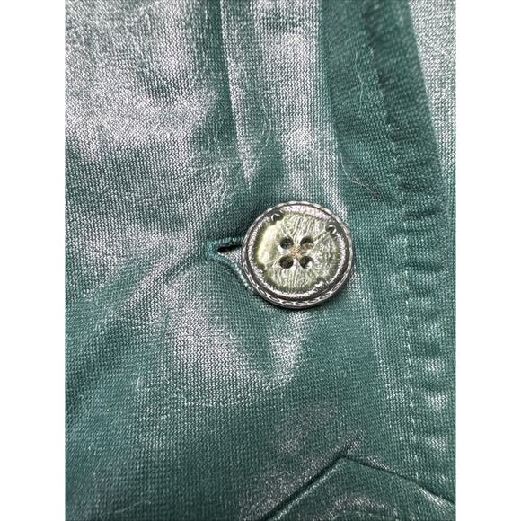 Vintage Thermo JAC TJ Light weight Trench Long Green Jacket Size 14 - Picture 5 of 13